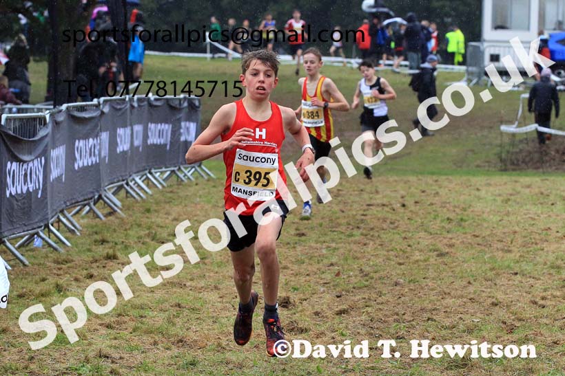 Boys Under-13s 2023 National Cross Country Relays, Berry Hill Park, Mansfield.  Photo: David T. Hewitson/Sports for All Pics